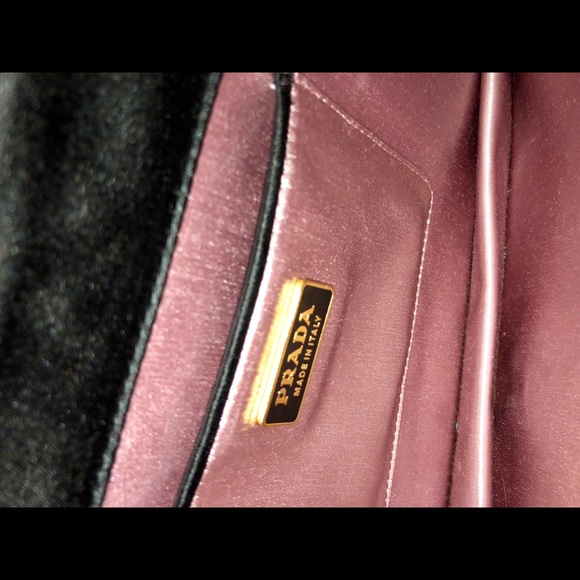 Prada Black Satin Pochette Clutch - Picture 2 of 7
